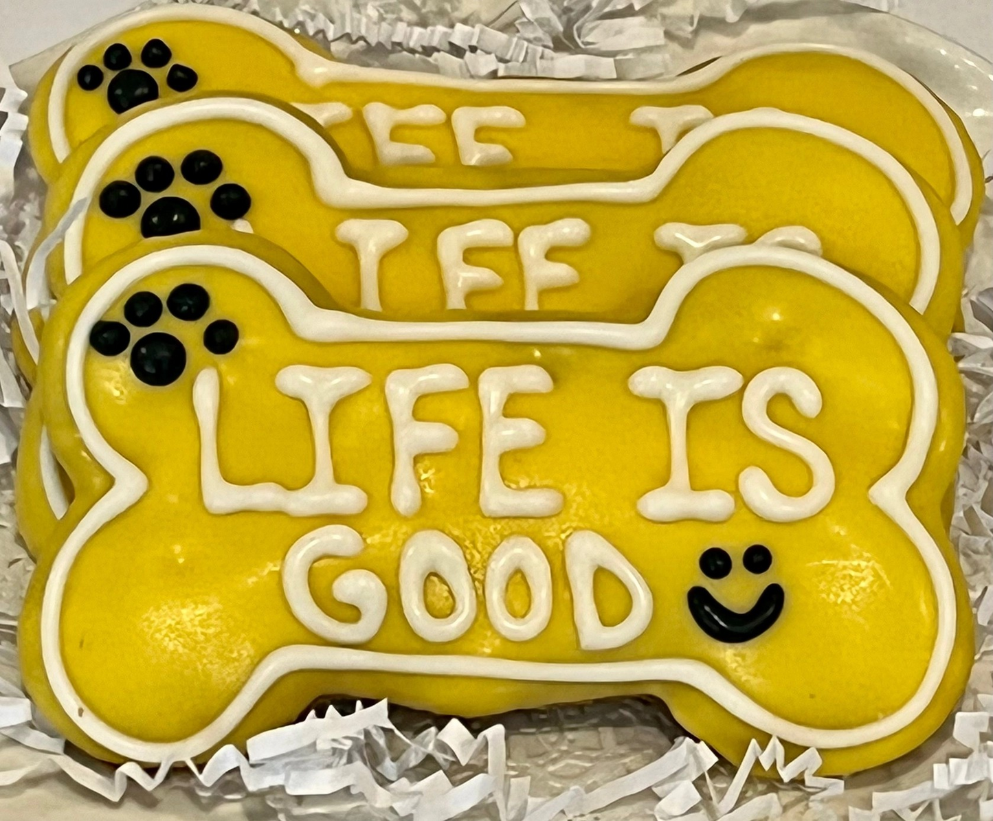 LIFE IS GOOD Dog Bones (CASE OF 6)
